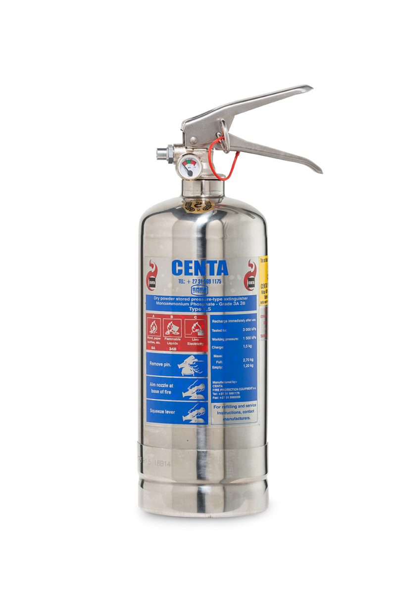 1.5kg stainless steel range fire extinguisher