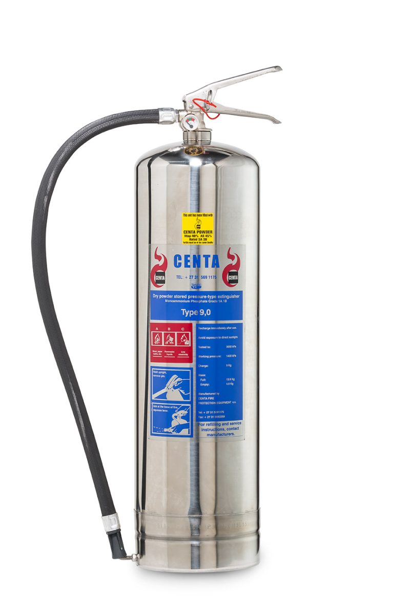 9kg stainless steel fire extinguisher range
